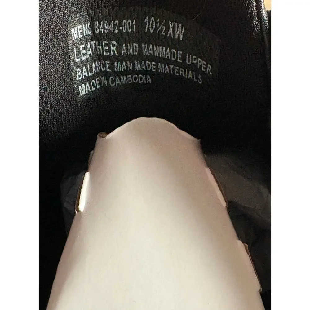 Nunn Bush Men's Pro Plain Toe‎ Leather Oxford Dress Shoe Men's Size 10.5 XW NWOB